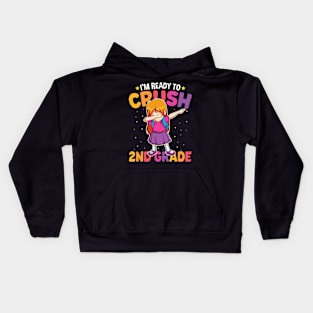 Dabbing Girl Second Grade Funny Back To School Gift Kids Hoodie